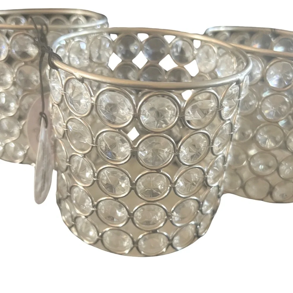 Bundle of 4 Crystal Candle Holders NWT - Picture 5 of 9